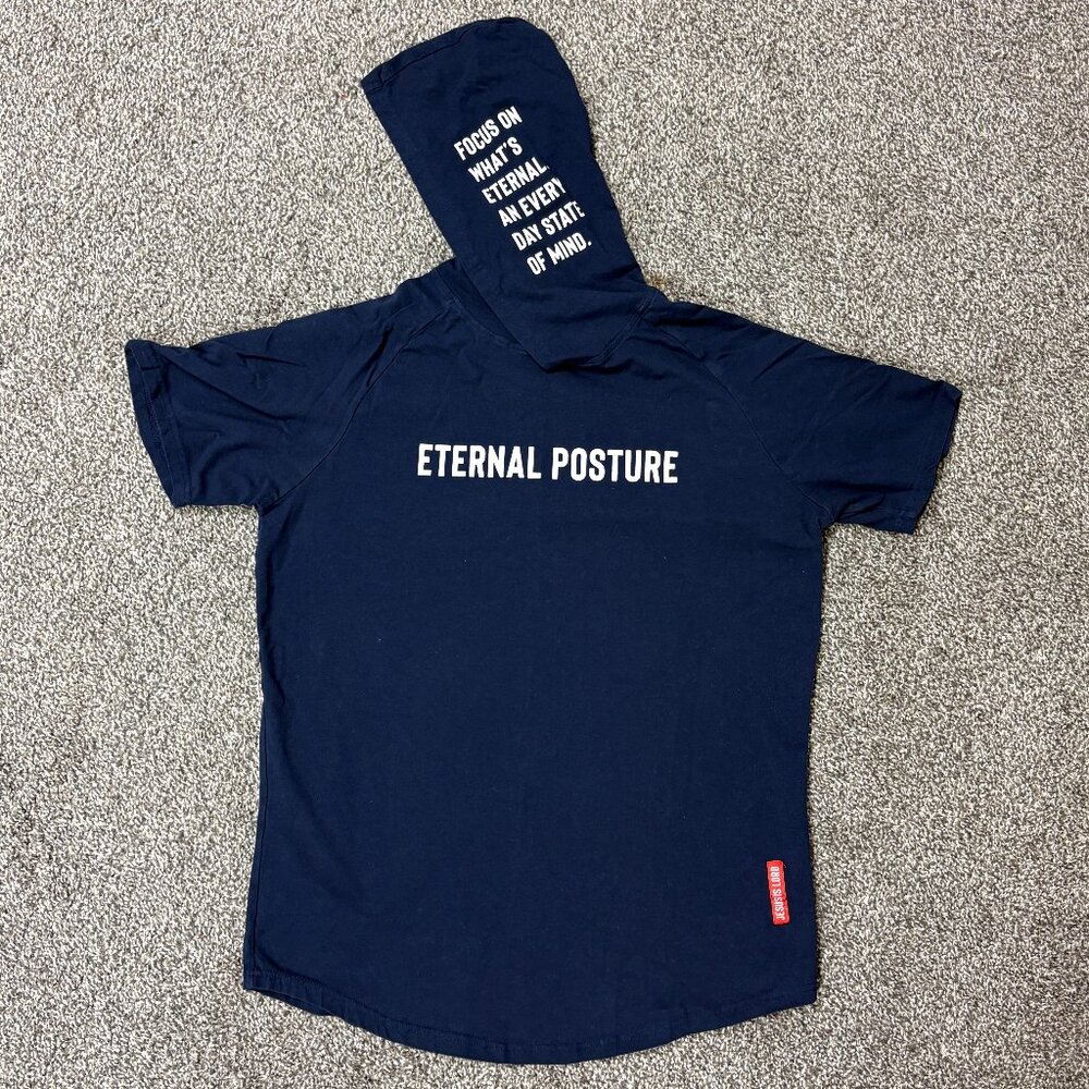 Eternal Posture Performance Hoodie Navy Tee, Size XL